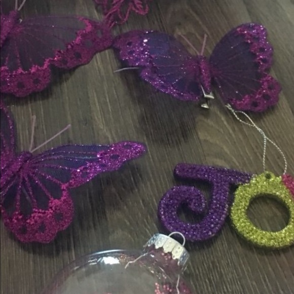 Pink and purple Christmas ornaments - Picture 6 of 6